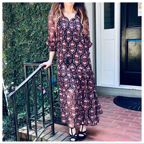 #26 Beautiful Paris Boho chic fully lined stylish maxi dress - Picture 7 of 7